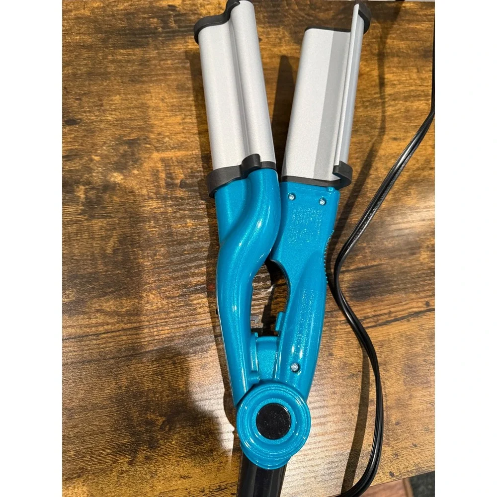Bed Head TIGI Wave Artist Deep Waver BH305 Teal Blue Ceramic Hair Curler Crimper